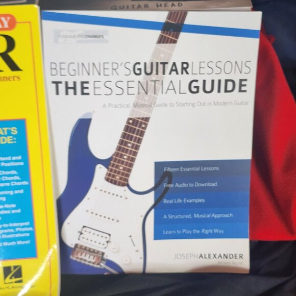 Guitar Guides for Adult Beginners Electric and Acoustic Learning Guides Set of 4 - Picture 5 of 16